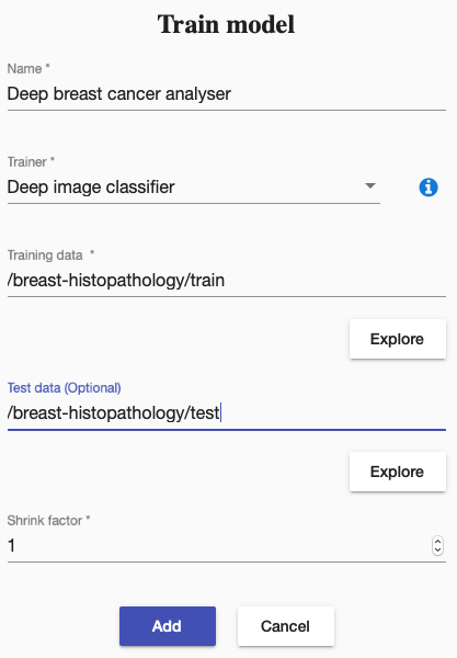 Deep image classifier